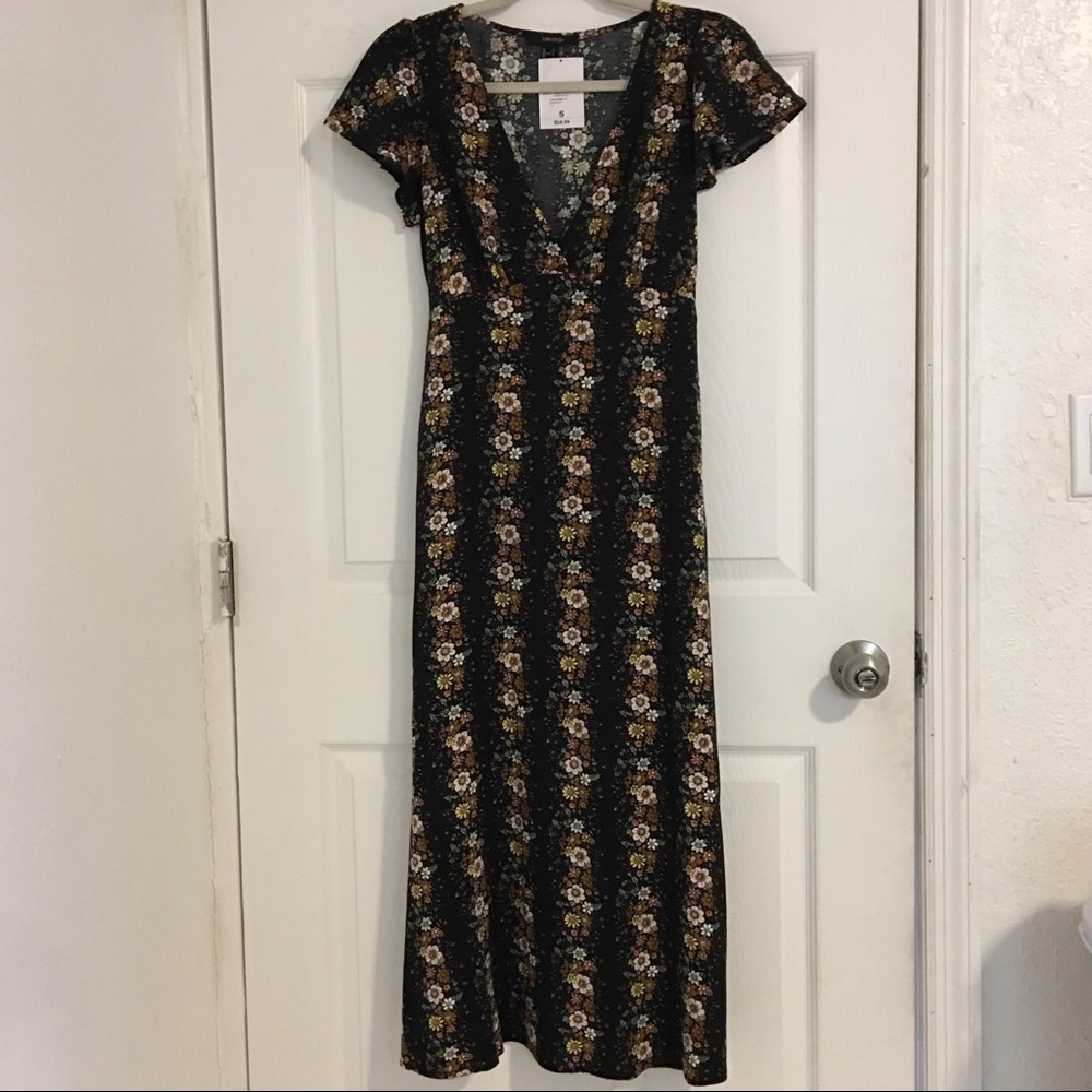 Forever 21 Gloral Woven Dress - S